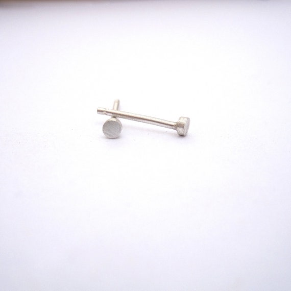 Orecchini A Cerchio In Argento Sterling Da 2 Mm, Perno Per Cartilagine, Perno In Oro, Perni Semplici In Argento, Perni Semplici In Argento, Perni Confetti 0139 - Italia - Foto 9