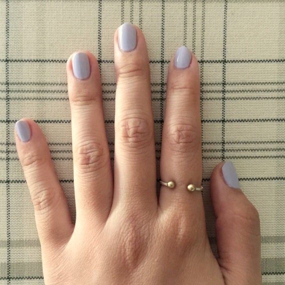 Anello a doppia sfera Anello aperto Anello impilabile