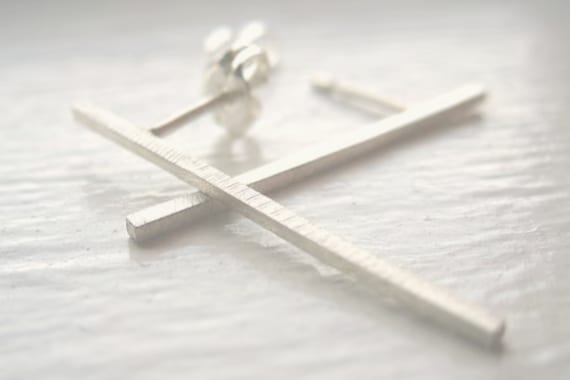Pair of Long Bar Stud Earrings Pair of Long Bar Stud Earrings