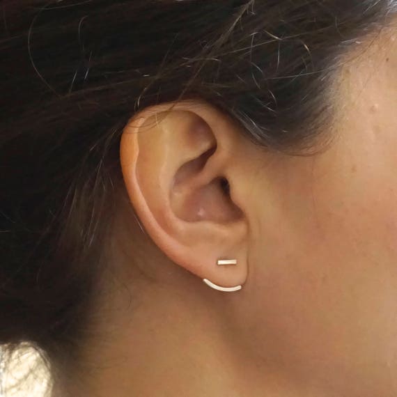 Lobe hugging best sale earrings