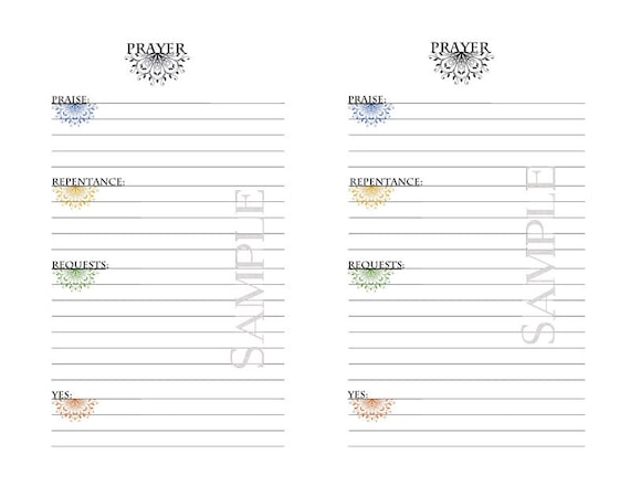 Fervent Prayer War Room Template Etsy