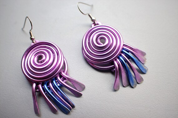 Pastel 2024 purple earrings