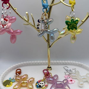 Design Your Own Baloon Dog Keychain | Balloon Dog Accessory | Colorful Fun Bag Charm | Purse Charm Accessory | Gift for Her