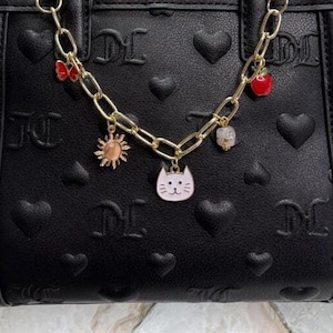 Charm Chain Accessory for Handbags | Bag Charms | Customizable Gift | Gift for Her | Personalized Chain Charms | Gift for Mom