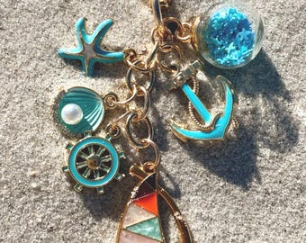 シーグラスキーホルダー シーグラス キーホルダー4 - メルカリ