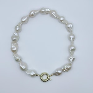 Chunky Baroque Pearl Necklace: Extra Large Freshwater Pearl Choker