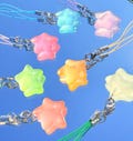 Glow in the Dark Star Phone Charm - Pastel Neon Aesthetic Phone Strap - Y2K Star Gift - Cute Star Phone Accessory - Gift for Her