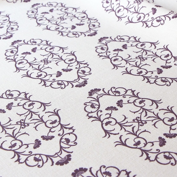 Ginkgo - Eggplant - Organic Cotton