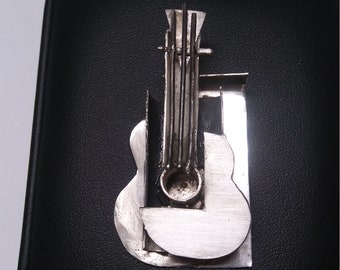 GUITAR Picasso-esque Pendant Made to Order