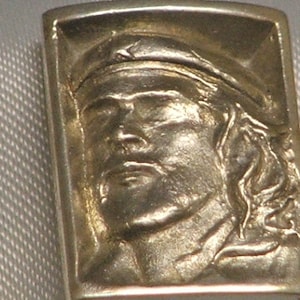 CHE: Ernesto Che Guevara Sterling Silver Bas Relief Portrait Pendant-  Made to Order