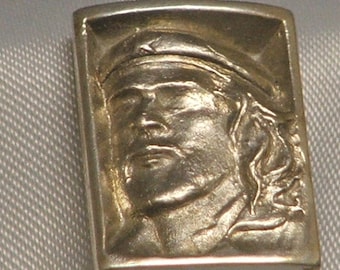 CHE: Ernesto Che Guevara Sterling Silver Bas Relief Portrait Pendant-  Made to Order