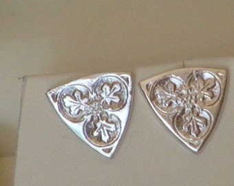 GOTHIC TREFOIL  Sterling Silver Earrings, Made to Order