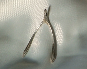 WISHBONE-Sterling Silver Pendant- Made to Order