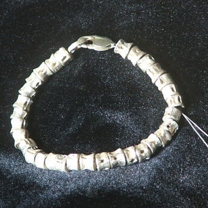 SHARK VERTEBRAE Bracelet, Sterling Silver Ready to Ship