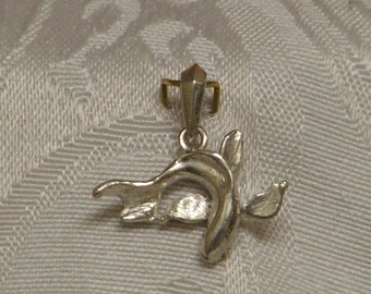 Ciondolo in argento sterling a forma di pesce koi