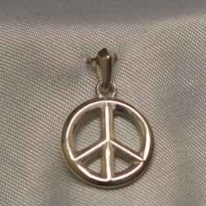 PEACE: Sterling Silver Pendant