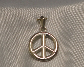 PEACE: Sterling Silver Pendant