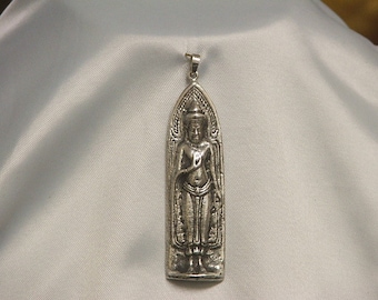 BUDDHA: Sterling Silver Pendant Ready to Ship