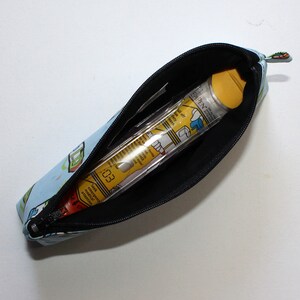 Compact Long First Aid Pouch in Epipen Fabric MINI scale print image 4