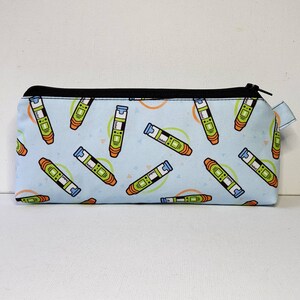 Compact Long First Aid Pouch in Epipen Fabric MINI scale print image 6