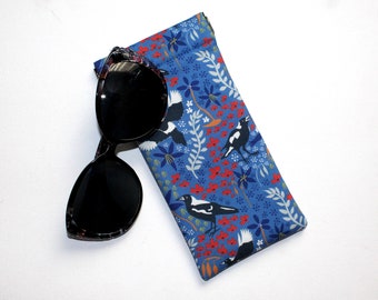 Sunglasses Pouch in Beautiful Magpie Fabric