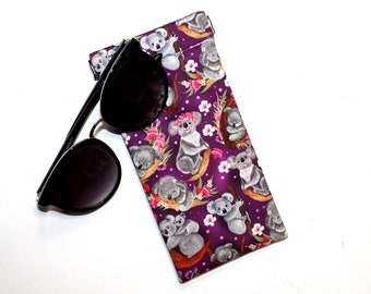 Sunglasses Pouch in Gorgeous Koala Fabric