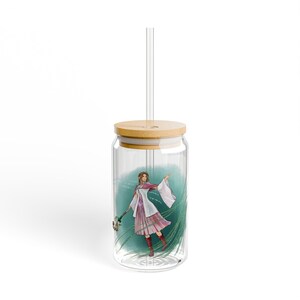 Aerith Gainsborough Ever Crisis Sipper-glas 473 ml | Final Fantasy-karaktär Dryckesglas