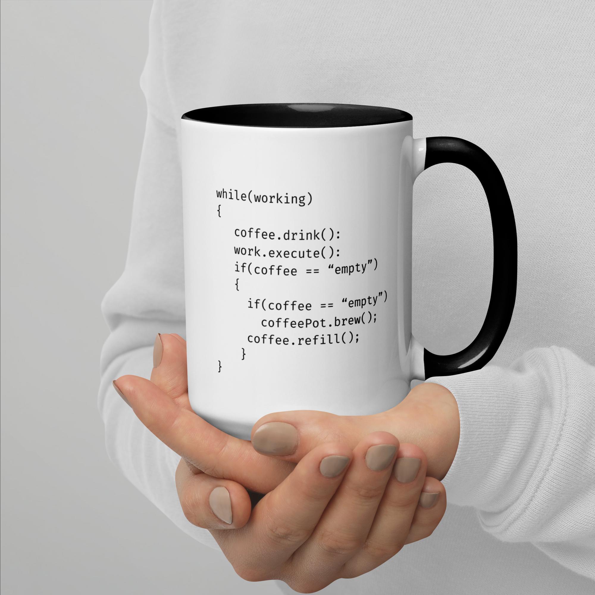 Funny Black and White Code Quote Python Mug, Coffee Lovers, Programmer ...