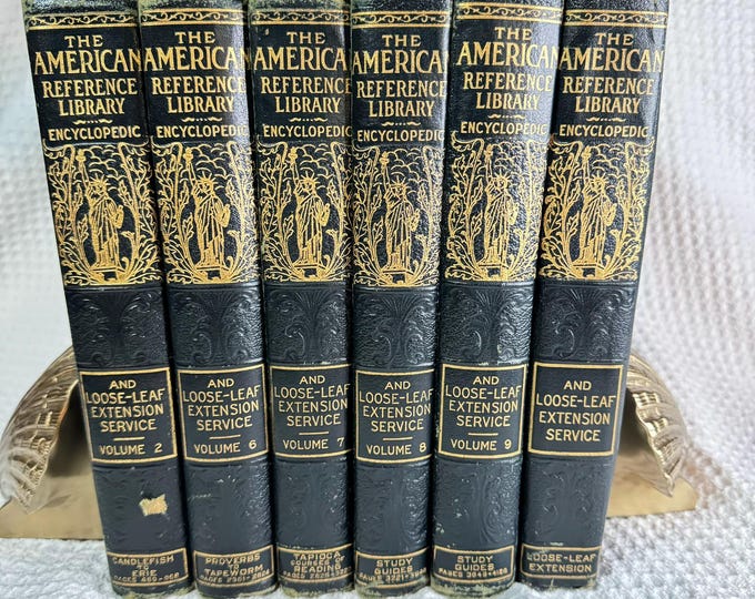 Vintage American Reference Library Encyclopedic Book Set / Vintage ...