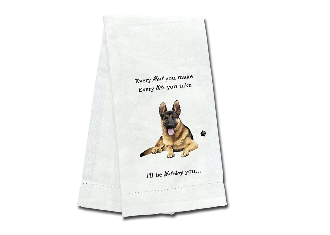 German Kitchen Rag German Shepherd Kitchen Towel– Premium Quality, Soft & Super Absorbent ...
