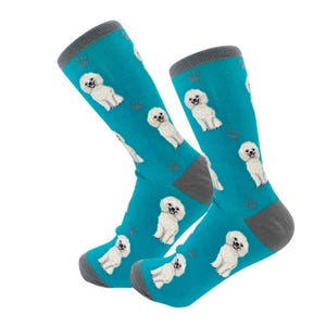 Poodle White Full Body Socks – Premium Quality  Comfy Socks, Perfect Novelty Gift Ideas for Pet Lovers