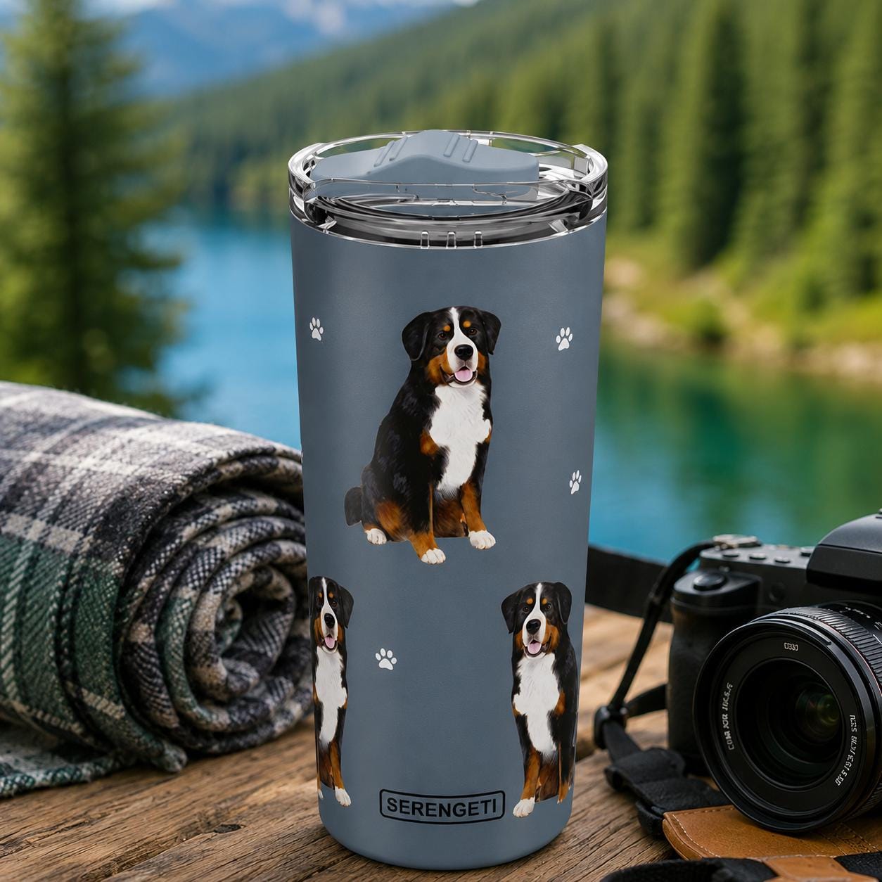 Shih Tzu 20 Oz Serengeti Tumbler – 3D Printed, Double-wall