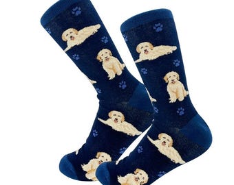 Goldendoodle grey Full Body Socks – Premium Quality  Comfy Socks, Perfect Novelty Gift Ideas for Pet Lovers