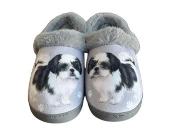 Shih Tzu, Black Snuggs Slippers - Cozy and Comfy for Pet Lovers - Gift Ideas for Pet Lovers