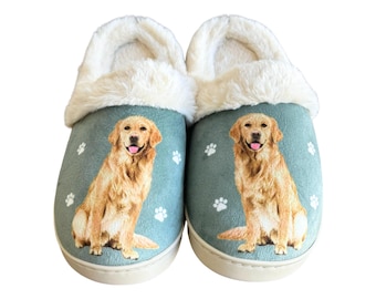 Golden Retriever Snuggs Slippers - Cozy and Comfy for Pet Lovers - Gift Ideas for Pet Lovers