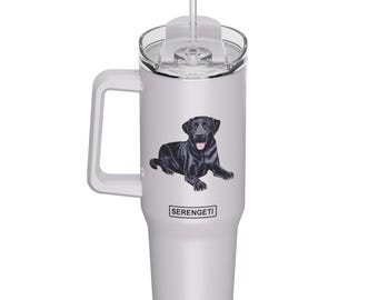 Labrador black 40 Oz Ultimate Tumbler – 3D Printed, Double-Wall Insulated, Durable & Leak-Proof for Pet Lovers