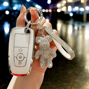 Key Cover For Ford, Key Fob Case, Car Key Fob, Key Holder, Car Accessories, Key Organizer, Key Case For Ford, Fob Cover, Car Key Fob, Gift