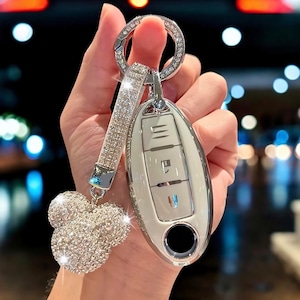 Key Cover For Nissan, Key Fob Case, Car Key Fob, Key Holder, Car Accessories, Key Organizer, Key Case For Nissan, Fob Cover, Car Key Fob