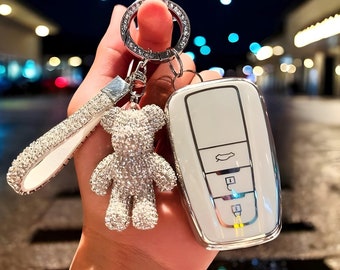 Key Cover For Toyota, Key Fob Case, Car Key Fob, Key Holder, Car Accessories, Key Organizer, Key Case For Toyota, Fob Cover, Car Key Fob