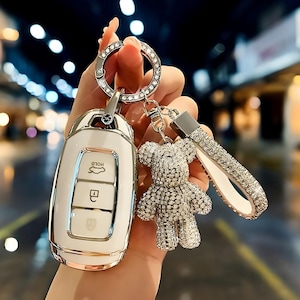 Key Cover For Hyundai, Key Fob Case, Car Key Fob, Key Holder, Car Accessories, Key Organizer, Key Case For Hyundai, Fob Cover, Car Key Fob