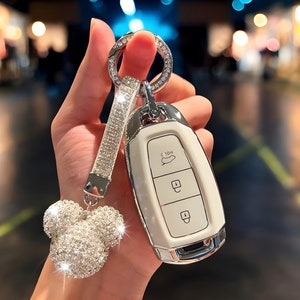 Key Cover For Hyundai, Key Fob Case, Car Key Fob, Key Holder, Car Accessories, Key Organizer, Key Case For Hyundai, Fob Cover, Car Key Fob