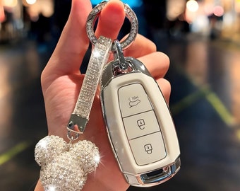 Key Cover For Hyundai, Key Fob Case, Car Key Fob, Key Holder, Car Accessories, Key Organizer, Key Case For Hyundai, Fob Cover, Car Key Fob