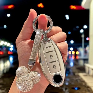 Key Cover For Nissan, Key Fob Case, Car Key Fob, Key Holder, Car Accessories, Key Organizer, Key Case For Nissan, Fob Cover, Car Key Fob