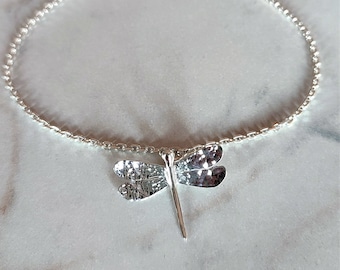 DRAGONFLY - sterling silver bracelet with dragonfly - Calcagnini Gioielli design - made in italy