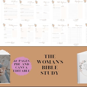 Womens Faith Base Journal Prayer Journal Women Faith Planner Devotional for Women Bible Study Journal Christian PLR Planner MRR PLR