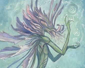 5"x7" Art Print "Midsummer Flower Faerie"