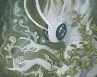 Limited Edition Lustre Print "Faerie Forest: Entity 2" -  5"x7"