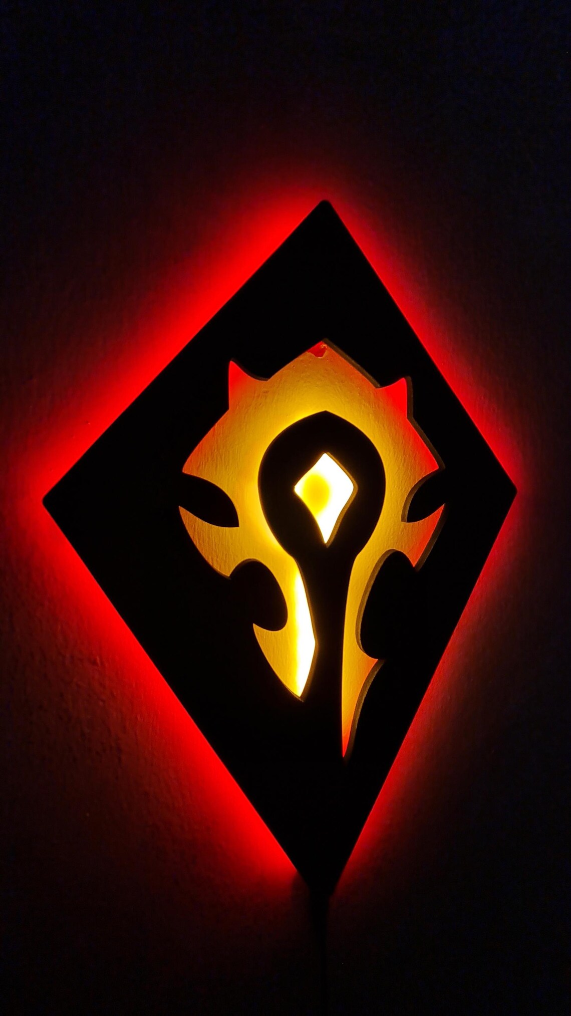 World of Warcraft Led Sign - Wow Illuminated Wall Sign - Wow Fans ...