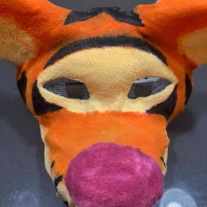 a new tigger therian mask!! hand made and ready to buy!