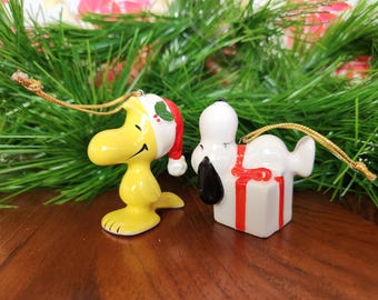 Decorazioni natalizie Snoopy e Woodstock anni '60